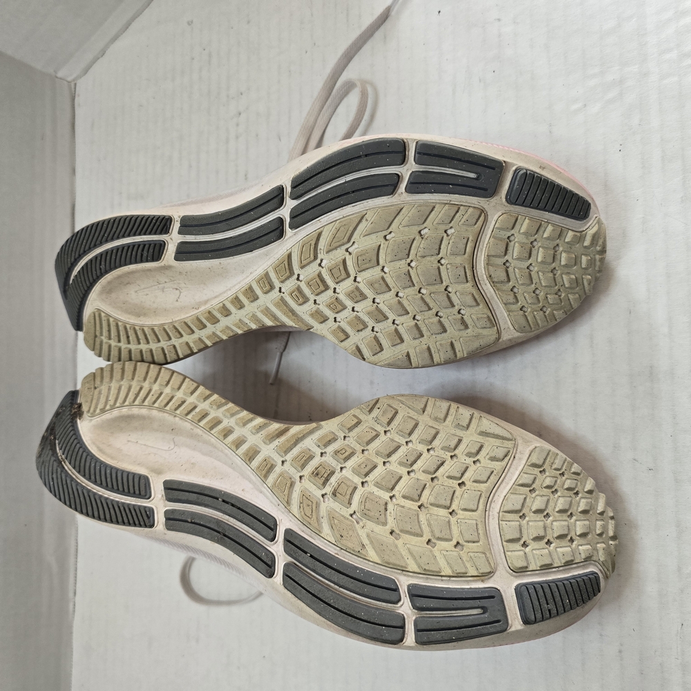 Nike Pink and White Athletic Shoes with Textured Knit Design - Picture 8 of 8